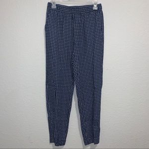 MADEWELL size XS blue and white casual pants NEW